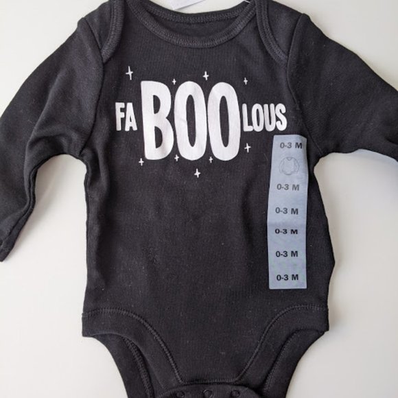 Old Navy Other - NWT Old Navy Black "FaBOOlous" Onesie 0-3m